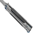 Tokisu Balisong Knife Black G10/Steel, CNC Satin 7Cr17Mov (02198)