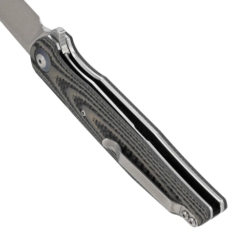 Bestech Ascot Beige Carbon Fiber/G10, Satin D2 Knife (BG19B)