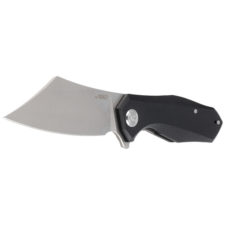 Kubey Knife Echo, Black G10, Bead Blasted D2 (KU329A)
