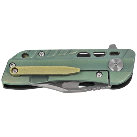 Bestech Engine Bowie Carbon Fiber/Green Titanium, Bead Blasted/Satin CPM S35VN (BT1806C)