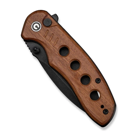 Nóż składany Civivi Triptych Guibourtia Wood, Black Stonewashed 14C28N (C23085B-3)