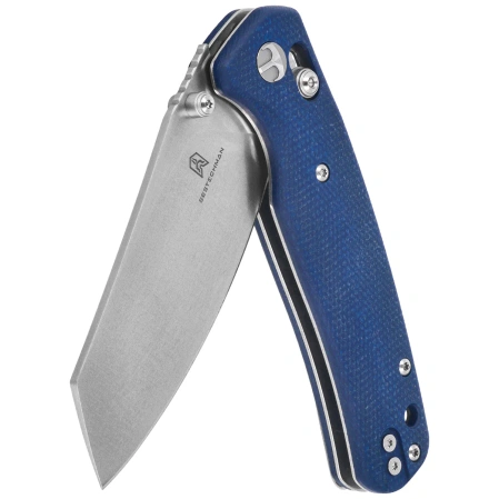 Nóż składany Bestechman Cicada's Wing Blue Micarta, Satin 10Cr15MoV (BMK06-M-1)