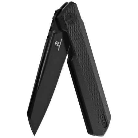 Nóż składany Bestechman Dundee Sheepfoot Black G10, Black PVD D2 by Ostap Hel (BMK09E)