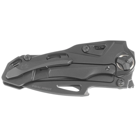 Nóż składany RikeKnife Athron B Black DLC Titanium, Black DLC M390 by Declynx (RK-Athron-B/B)