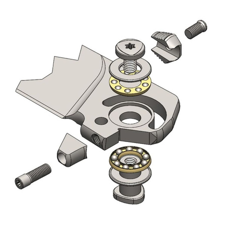 Nóż składany LionSteel T.R.E. Grey Titanium / Grey Ti, Stone Washed M390 by Molletta (TRE GY)