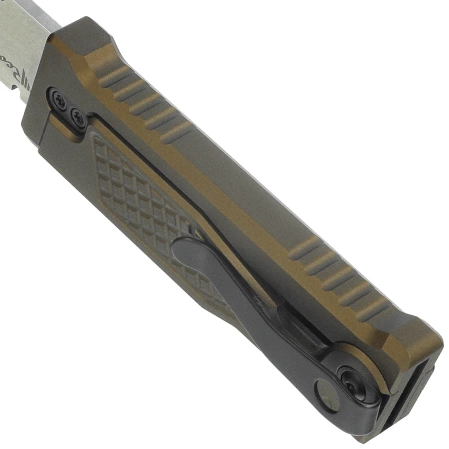 Reate EXO-U V2 Utility Knife Bronze Diamond Pattern Aluminum, Stainless Steel