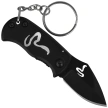Third Decor Habitat Cobra Knife Keychain Black Aluminum, Black 420 (N201C)