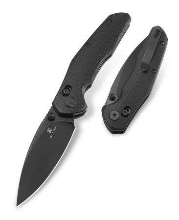 Nóż składany Bestechman Ronan Black G10, Black Stonewashed 14C28N (BMK02N)