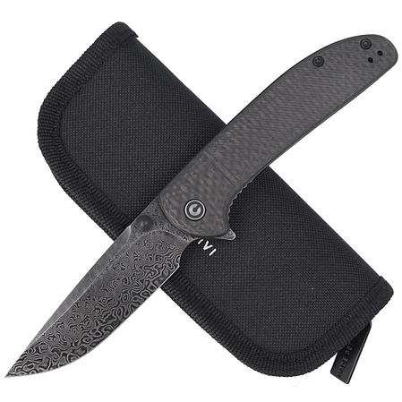 Nóż składany CIVIVI Badlands Vagabond Twill Carbon Fiber, Damascus (C2019DS-1)