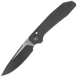 Nóż składany Civivi Elite Tessera Diamond Patterned Black Aluminium, Black Stonewashed / Satin CPM S35VN (C26029-3)