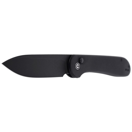 Nóż składany CIVIVI Button Lock Elementum Black G10, Black Stonewashed (C2103A)