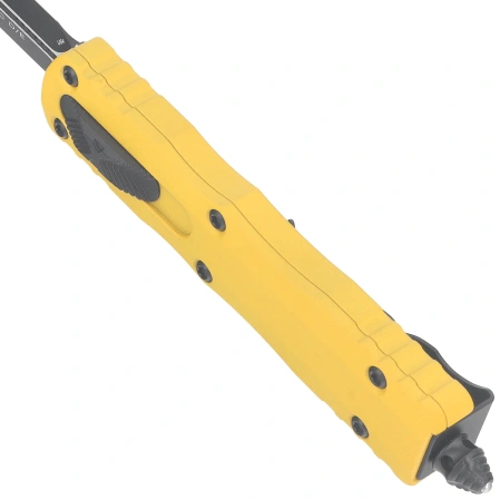 Microtech Dirac D/E OTF Knife Yellow Aluminium, Black M390MK by Tony Marfione (225-1YW)