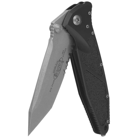 Nóż składany Microtech Socom Elite T/E-M Black Aluminuim, Stonewashed P/S M390 by Tony Marfione (161-11)