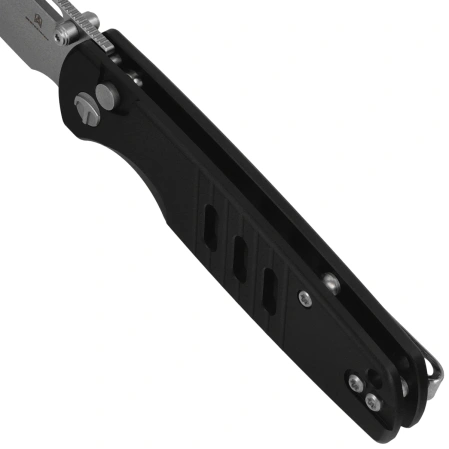 Nóż składany Bestechman Vector Black Aluminium, Stonewashed D2 (BMK15A)