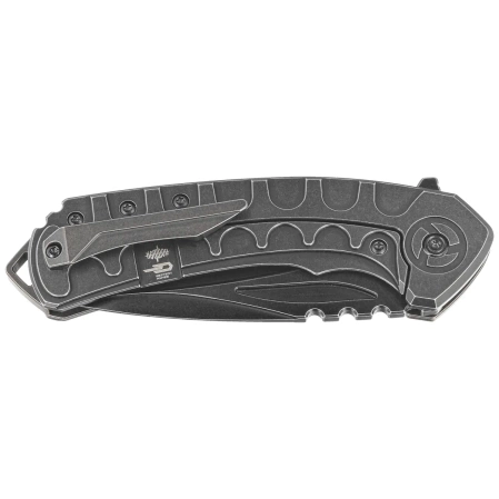 Bestech Buwaya Black Titanium, Black Stonewashed M390 by Kombou Knife (BT2203C)