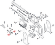 Pietta Remington New Model Army Target 1858 bow tie adjustment screw, Remington New Model Navy Target 1858 (3539)