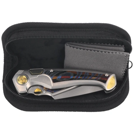 Remette Scepter Knife Gray Titanium/Timascus, Pearlescent Surface M390 (SCPT-A)