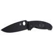 Spyderco Resilience Lightweight, Black Blade Plain 8Cr13MoV Folding Knife (C142PBBK)