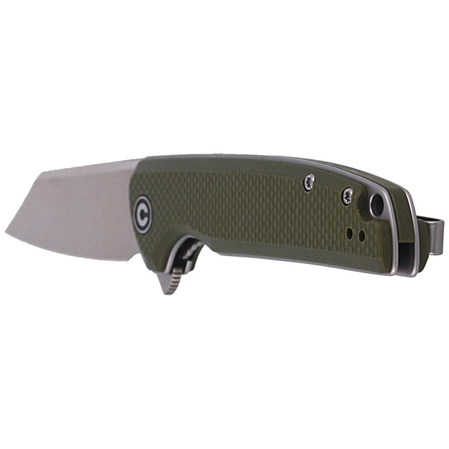 CIVIVI Brigand Green Coarse G10 Handle Gray S/S Liner D2 Blade, Satin Finish (C909A)