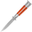 Third Decor Habitat Balisong Knife Palisander Wood/Stainless Steel, Satin 420 (K2095)