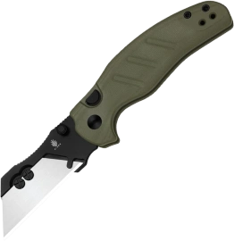 Kizer C01C Uti 1 Knife Green G10, Black PVD 5Cr15MoV by Sheepdog Knives (3488.29JSA2)