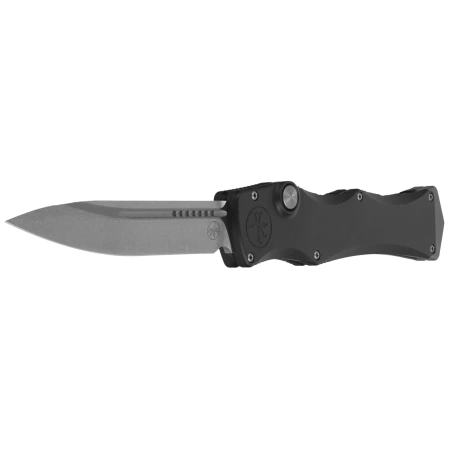 Nóż automatyczny OTF Microtech Halo IV S/E Marfione Select Black Aluminium, Stonewashed M390MK by Tony Marfione (1150-10MS1)