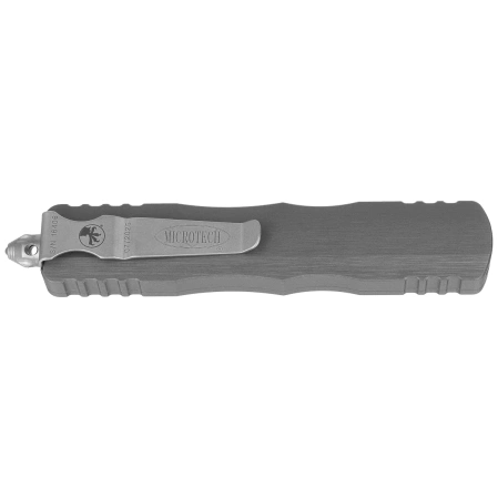 Microtech Dirac Delta D/E OTF Knife Natural Clear Aluminum, Stonewashed F/S by Tony Marfione (227-D12NC)