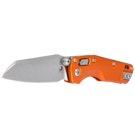 Microtech MSI Mini Ram-Lok S/E Knife Orange Fluted Aluminum, Stonewashed M390MK by Tony Marfione (210M-10FLOR)