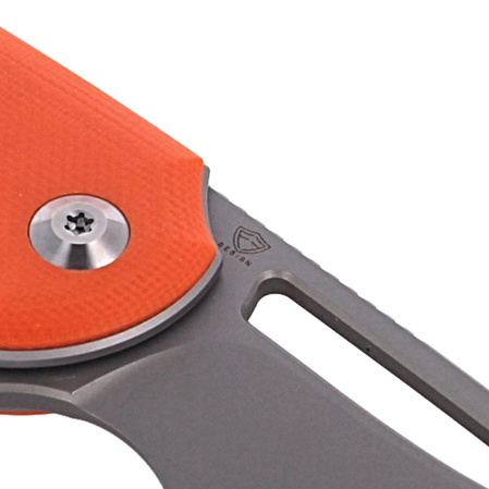 CIVIVI Knife Odium Orange G10, Stonewashed by Ferrum Forge Knife Works (C2010B)