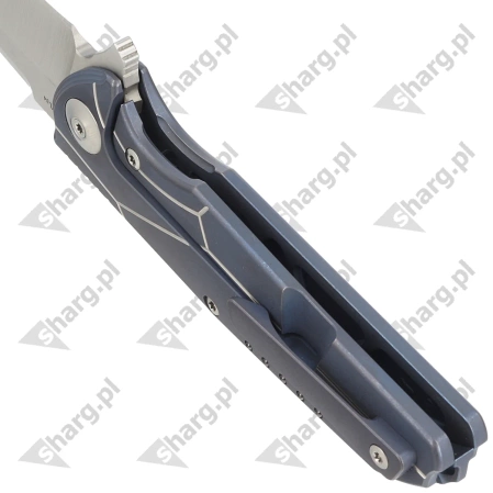 Nóż składany Reate K-4 Blue Titanium / Carbon Fiber, Satin RWL34