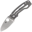 Nóż składany Spyderco Pits 2 Slipit Gray Titanium, Satin M390 by Mike Read (C269TIP)