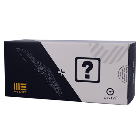 WE Knife Arrakis Champagne Ti / CF, Satin M390 by Elijah Isham (906CF-A MYSTERY BOX)