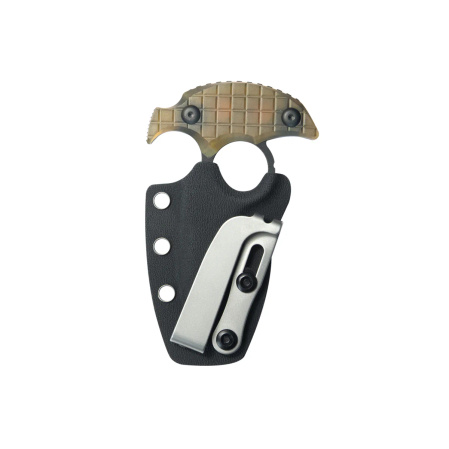 Kubey Cavy Pushdagger Yellow Ultem, Blackwashed 14C28N by MUZI Design (KU403E)