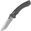 Nóż składany Microtech Amphibian Mini Ram-Lok S/E Gray Slab Side Titanium / Carbon Fiber, Flamed Bksp, Stonewashed M390MK by Tony Marfione (137MRL-10MS12)