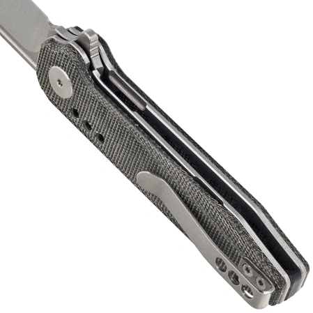 Nóż składany Bestech Syntax CP Black Micarta, Stonewashed/Satin CPM 154CM by Todd Knife and Tool (BG41D)