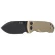 Kizer Drop Bear 2 Knife Tan Aluminum, Matte DLC Basic Nitro-V by Azo (V3619.2CD1)