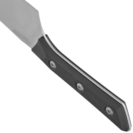 Microtech 6'' Santoku Knife Black G10, Stonewashed M390MK (3200-10BK)