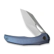 WeKnife Ignio Mystery Box Knife Blue Titanium, Stonewashed CPM 20CV by Toni Tietzel (WE22042B-3 MB)