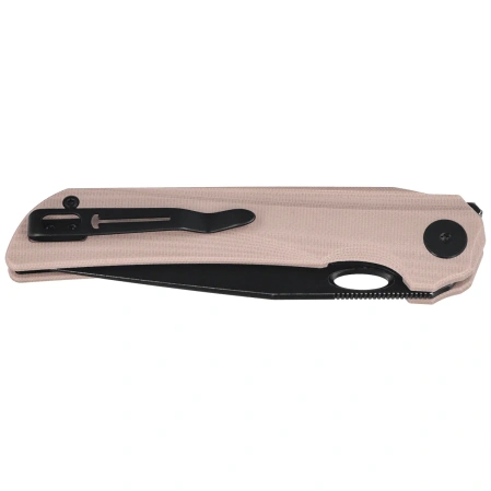Bestechman Smuga Knife Champagne G10, Black PVD Stonewashed AEB-L by Kombou (BMK22F)