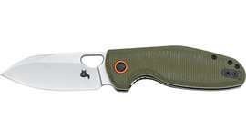 Nóż składany BlackFox Puffy OD Green Canvas Micarta, Satin 10Cr15CoMov (BF-786 MOD)