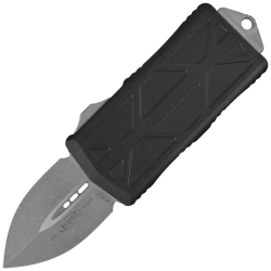 Nóż automatyczny OTF Microtech Exocet D/E Black Aluminium, Apocalyptic M390MK by Tony Marfione (157-10AP)