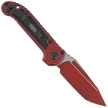 Microtech LUDT Gen III T/E Knife Weathered Crimson Aluminum, Weathered Crimson M390MK by Tony Marfione (1136-1WCM)