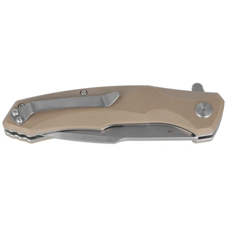 Bestech Warwolf Beige G10, Stonewashed/Satin D2 Knife (BG04C)