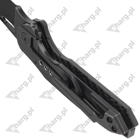 Nóż składany Bestech Nyxie Black Titanium/Carbon Fiber, Black Stonewashed CPM S35VN by Todd Knife and Tool (BT2209D)