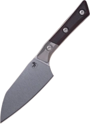 Nóż kuchenny Microtech Santoku 4.2'' Titanium Bolster/Black Cherry G10, Stonewashed M390MK (3300B-10BC)
