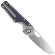 Kizer Serpentine Knife Silver Titanium / Blue Richlite, Satin M390 by Jonathan Styles (Ki3759FDA3)