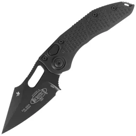 Microtech Stitch-A S/E Automatic Knife Black Aluminum, Tactical M390 by Borka Blades and Tony Marfione (169-1T)
