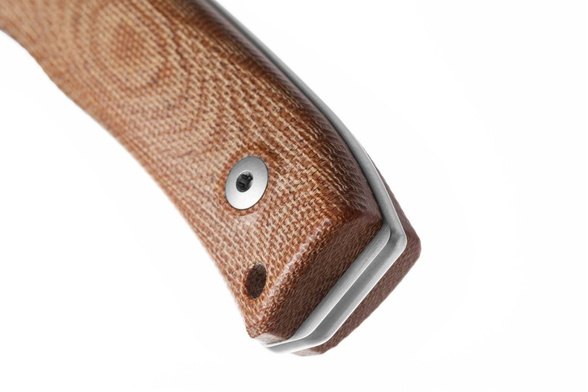 Nóż LionSteel Bushcraft Natural Canvas, Satin Satin M390 by Molletta (M4 CVN)