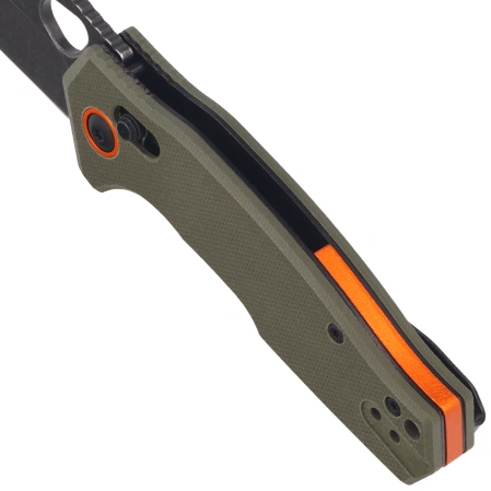 Nóż składany FoxEdge Crew OD Green G10, Black Stonewashed 9Cr14Mov (FE-040 G10OD)