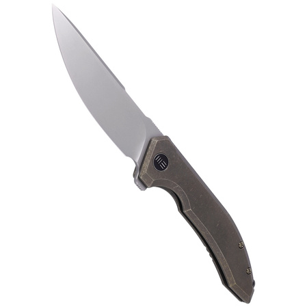 Nóż składany WE Knife Quixotic Bronze Titanium, Silver Bead Blasted CPM 20CV (WE21016-5)